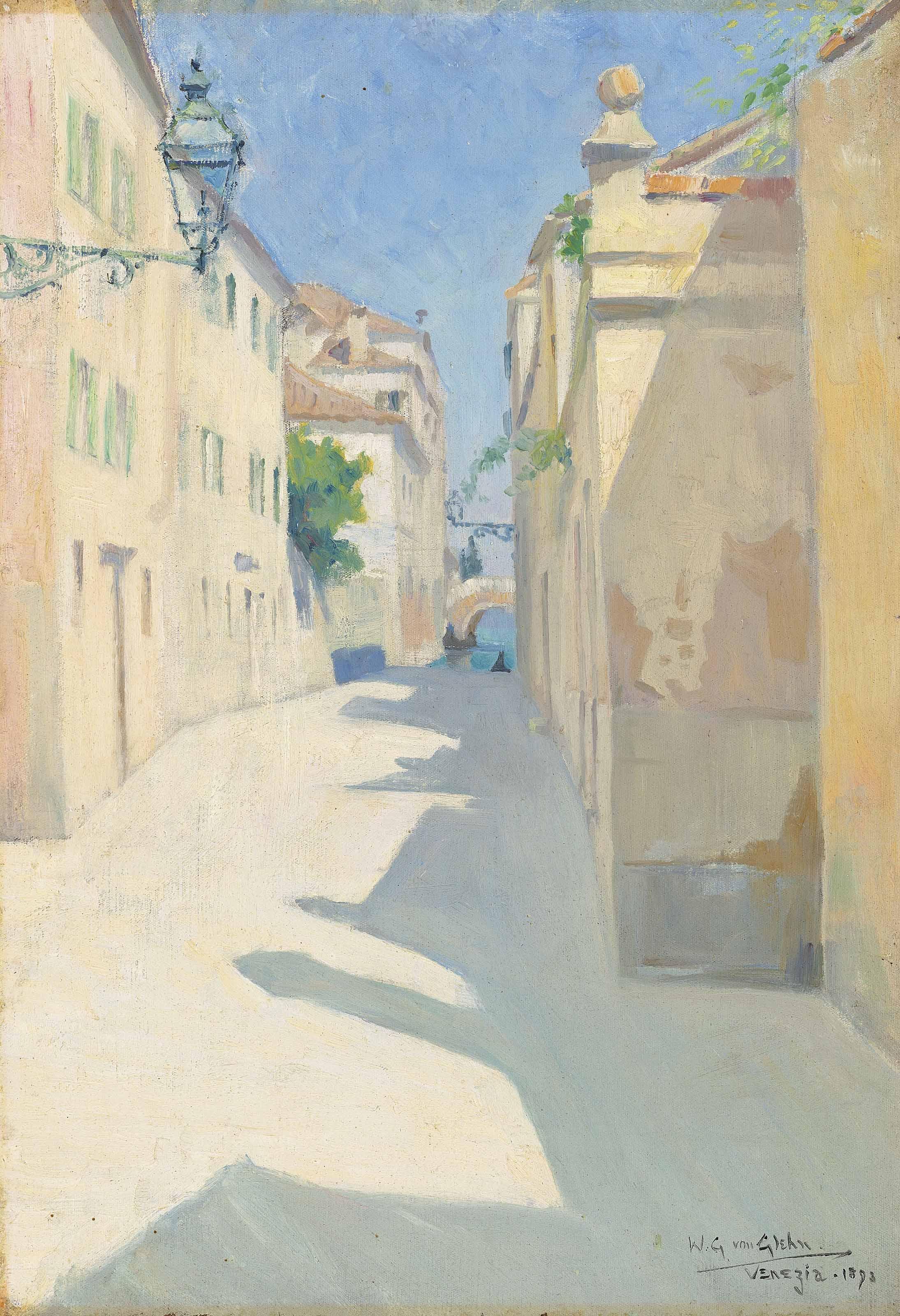 Wilfrid Gabriel De Glehn, R.A. - Une ruelle à Venise