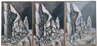 Wilfrid Moser - Montagne blanche (Triptychon), 1979