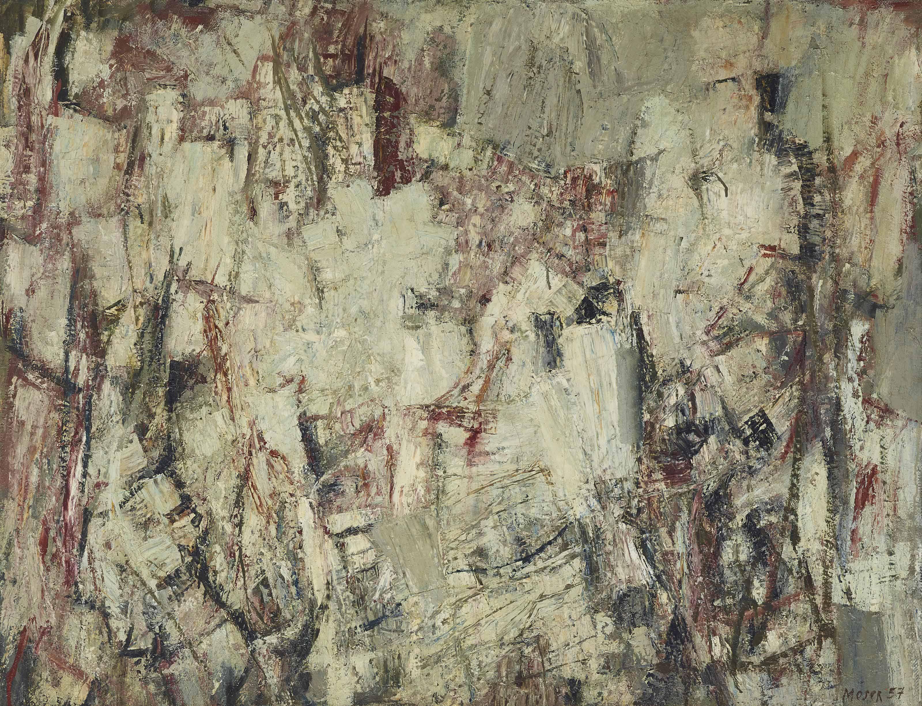 Wilfrid Moser - Ohne Titel, 1957