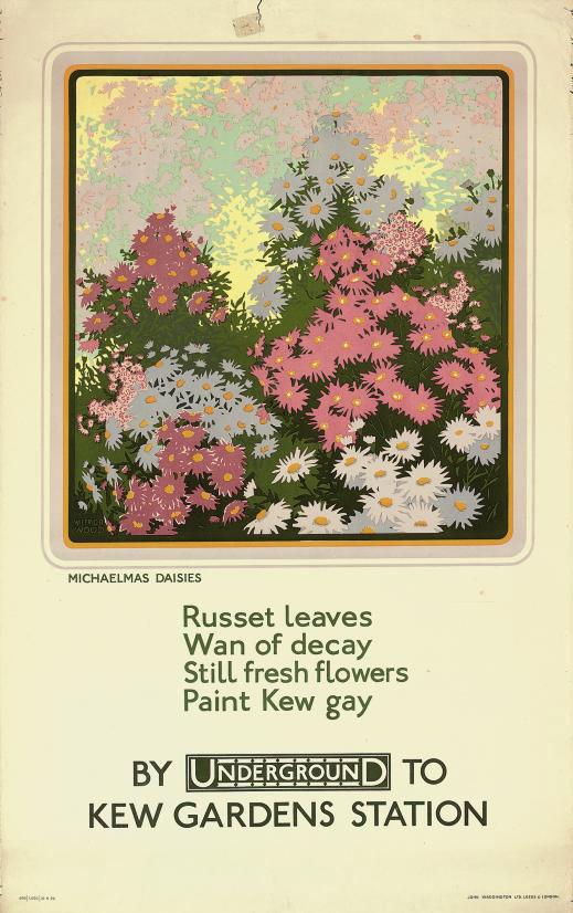 Wilfrid Rene Wood - By Underground To Kew, Michaelmas Daisies