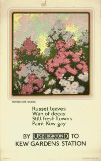 Wilfrid Rene Wood - By Underground To Kew, Michaelmas Daisies