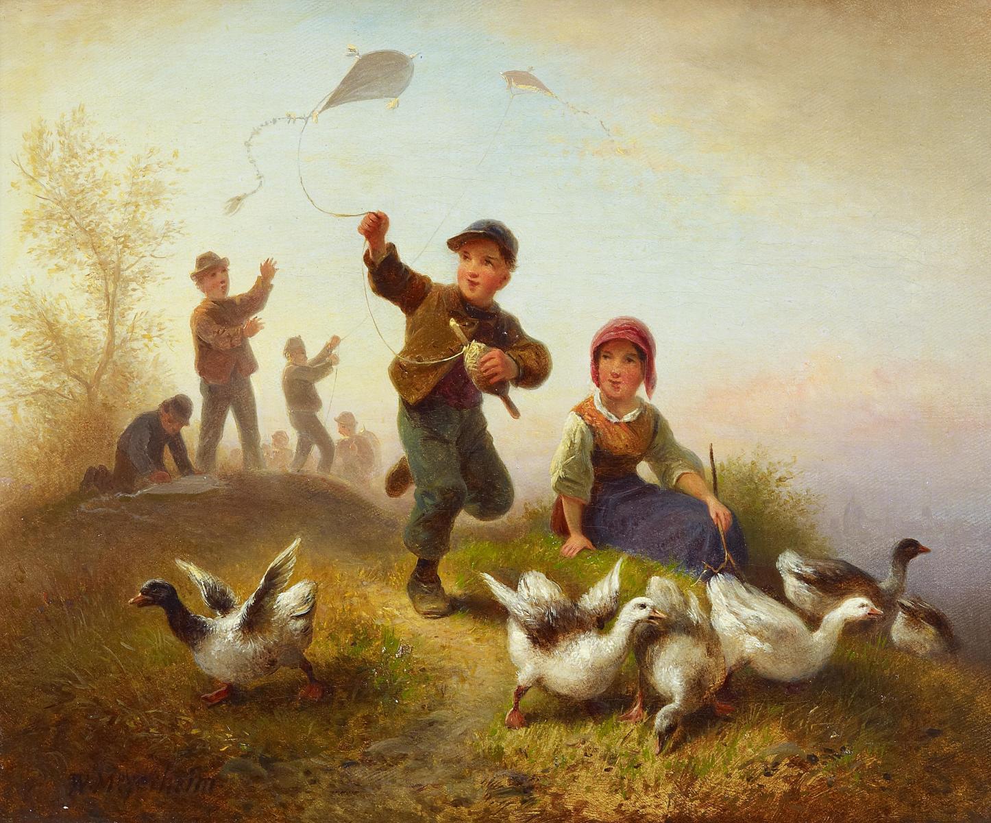 Wilhelm Alexander Meyerheim - Das Rendezvous im Garten