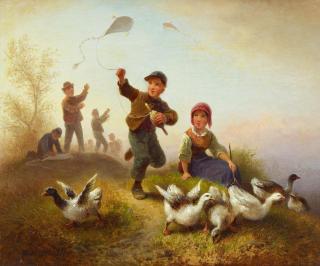 Wilhelm Alexander Meyerheim - Das Rendezvous im Garten