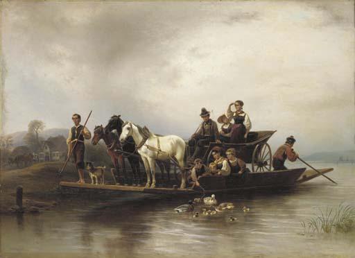 Wilhelm Alexander Meyerheim - The Arrival of the Ferry