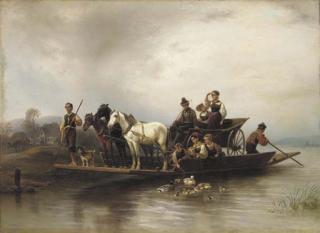 Wilhelm Alexander Meyerheim - The Arrival of the Ferry