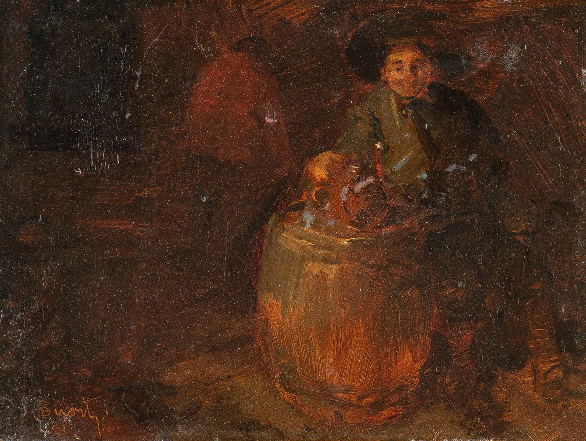 Wilhelm Busch - Bauer am Bierfass