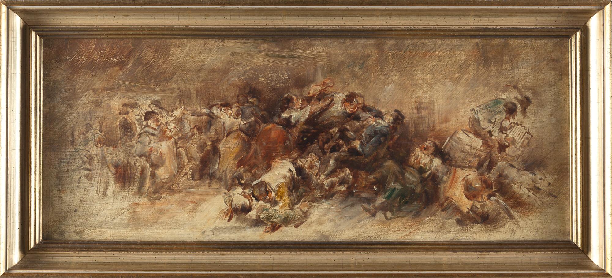 Wilhelm Busch - Rauferei auf der Kirchweih