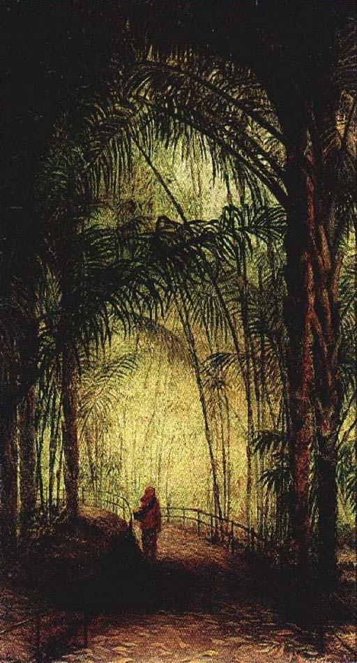 Wilhelm Christiaan Constant Bleckmann - Figure under palmtrees