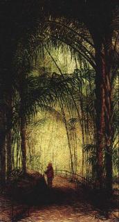 Wilhelm Christiaan Constant Bleckmann - Figure under palmtrees