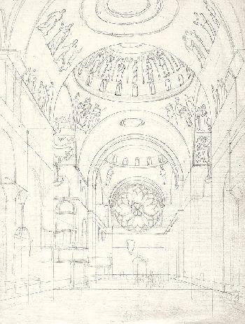 Wilhelm Gail - Kircheninterieur