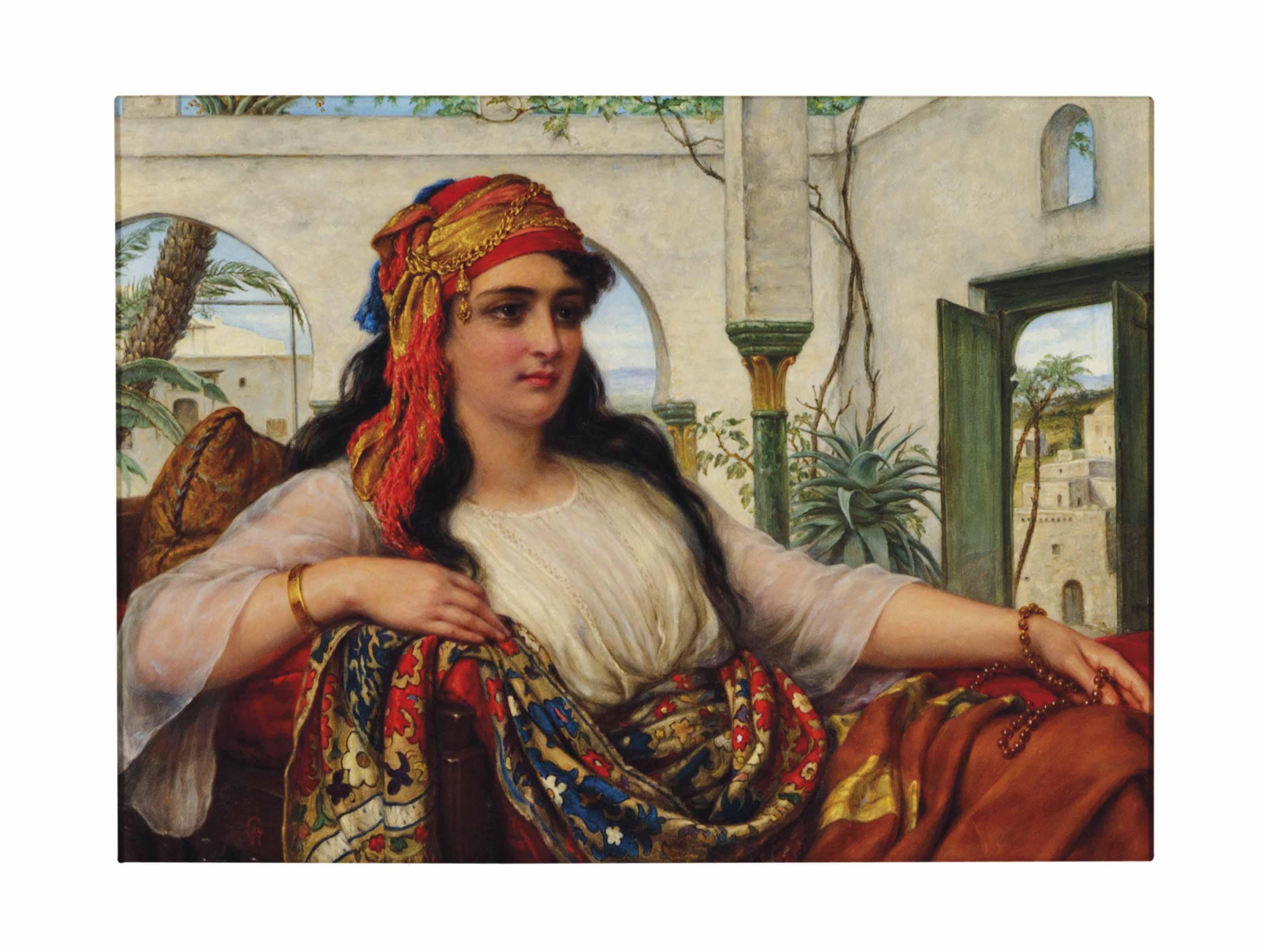 Wilhelm Gail - Reclining Harem Woman