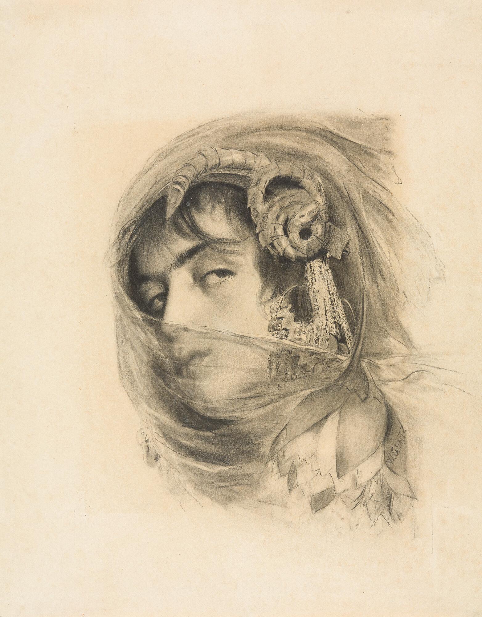 Wilhelm Gentz - Orientalischer Frauenkopf.