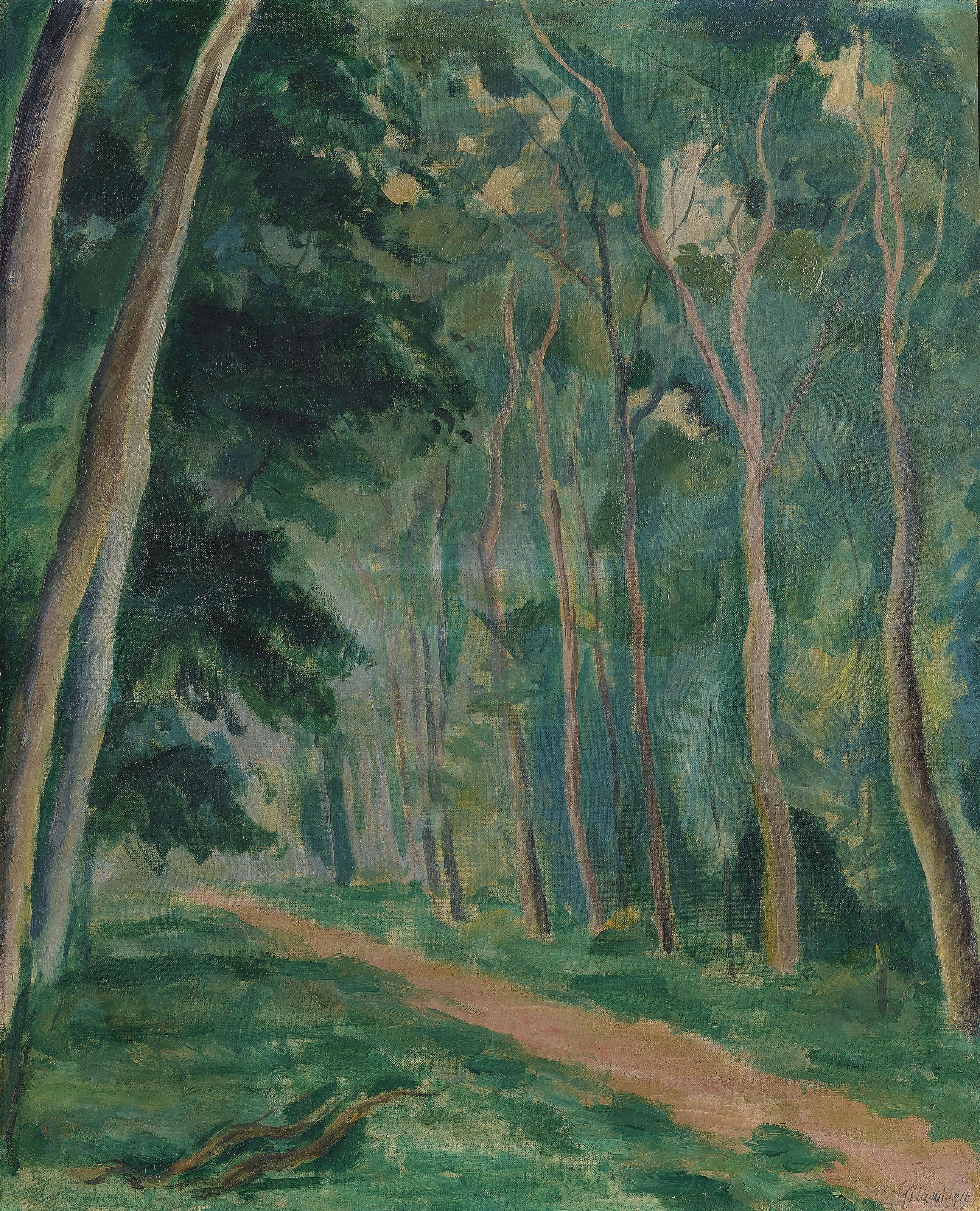 Wilhelm Gimmi - Chemin forestier, 1916