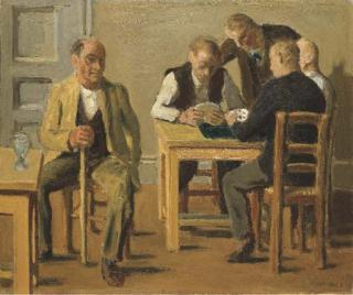 Wilhelm Gimmi - Die Kartenspieler, 1939