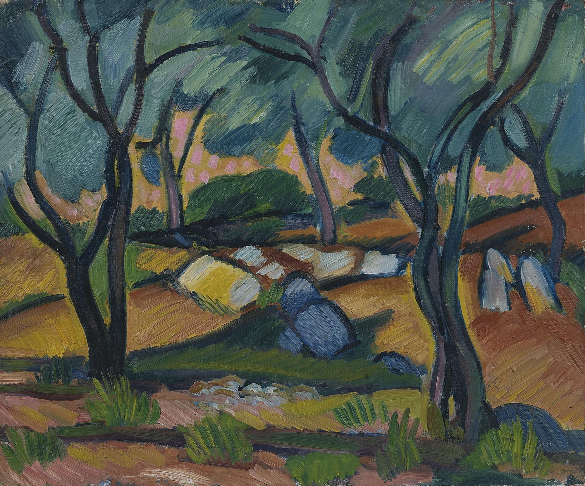 Wilhelm Gimmi - Paysage Dans Le Valais