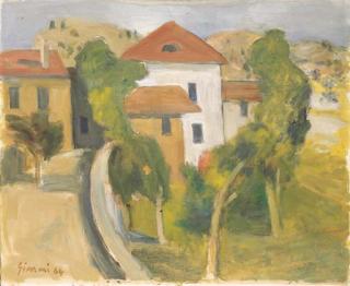 Wilhelm Gimmi - Venthône (rue du village), 1964