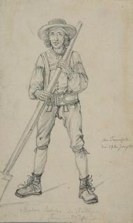 Wilhelm Hensel - Junger Bauer aus Oberösterreich.