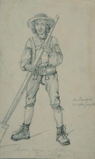 Wilhelm Hensel - Junger Bauer aus Oberösterreich.
