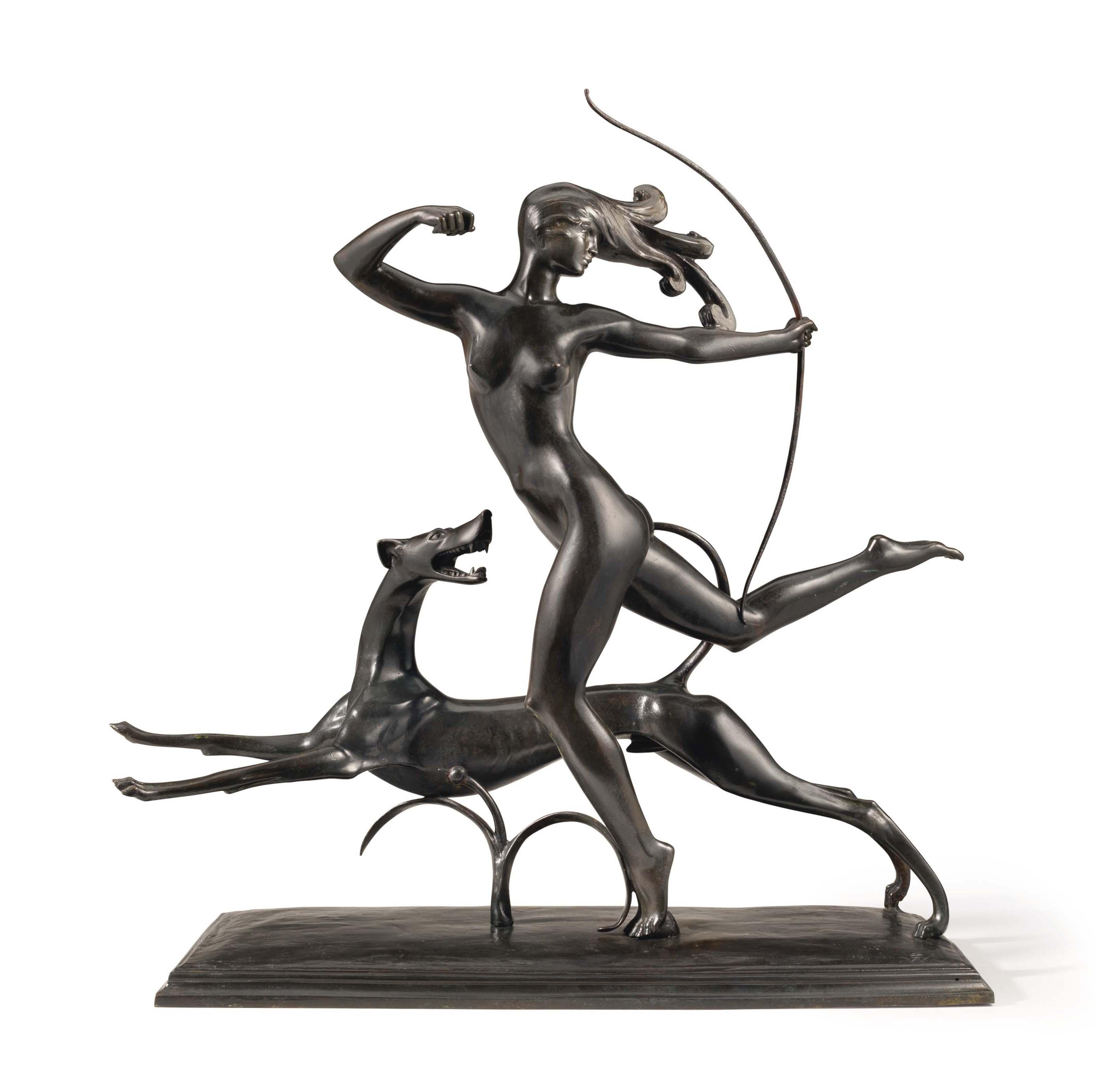 Wilhelm Hunt Diederich - Diana and Hound