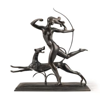 Wilhelm Hunt Diederich - Diana and Hound