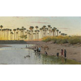 Wilhelm Kuhnert - German By The Riverside