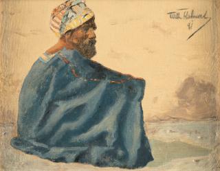 Wilhelm Kuhnert - Sitzender Beduine