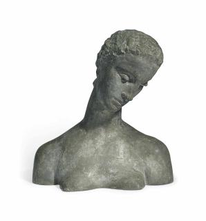 Wilhelm Lehmbruck - Büste der Knieenden (Geneigter Frauenkopf)