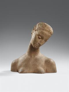 Wilhelm Lehmbruck - Büste der Knienden (Geneigter Frauenkopf)