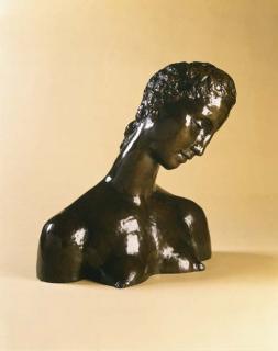 Wilhelm Lehmbruck - Geneigter Frauenkopf