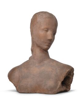 Wilhelm Lehmbruck - Kopf Der Schreitenden, Mädchenkopf Sich Wendend (Pensive Girl, Girl With Turned Head)