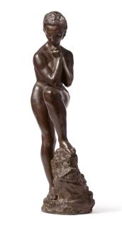 Wilhelm Lehmbruck - Mädchen mit aufgestütztem Bein