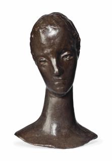 Wilhelm Lehmbruck - Mädchenkopf auf schlankem Hals (Kopf der Sinnenden)