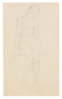 Wilhelm Lehmbruck - Sitzender weiblicher Akt in ganzer Figur