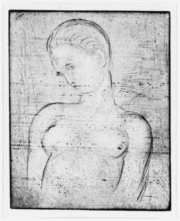 Wilhelm Lehmbruck - Weiblicher Torso, Kopf geneigt (Petermann 27)