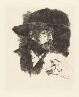 Wilhelm Leibl - 2 Bll.: Der Raucher (Bildnis des Malers Horstig) – Leibls Mutter.