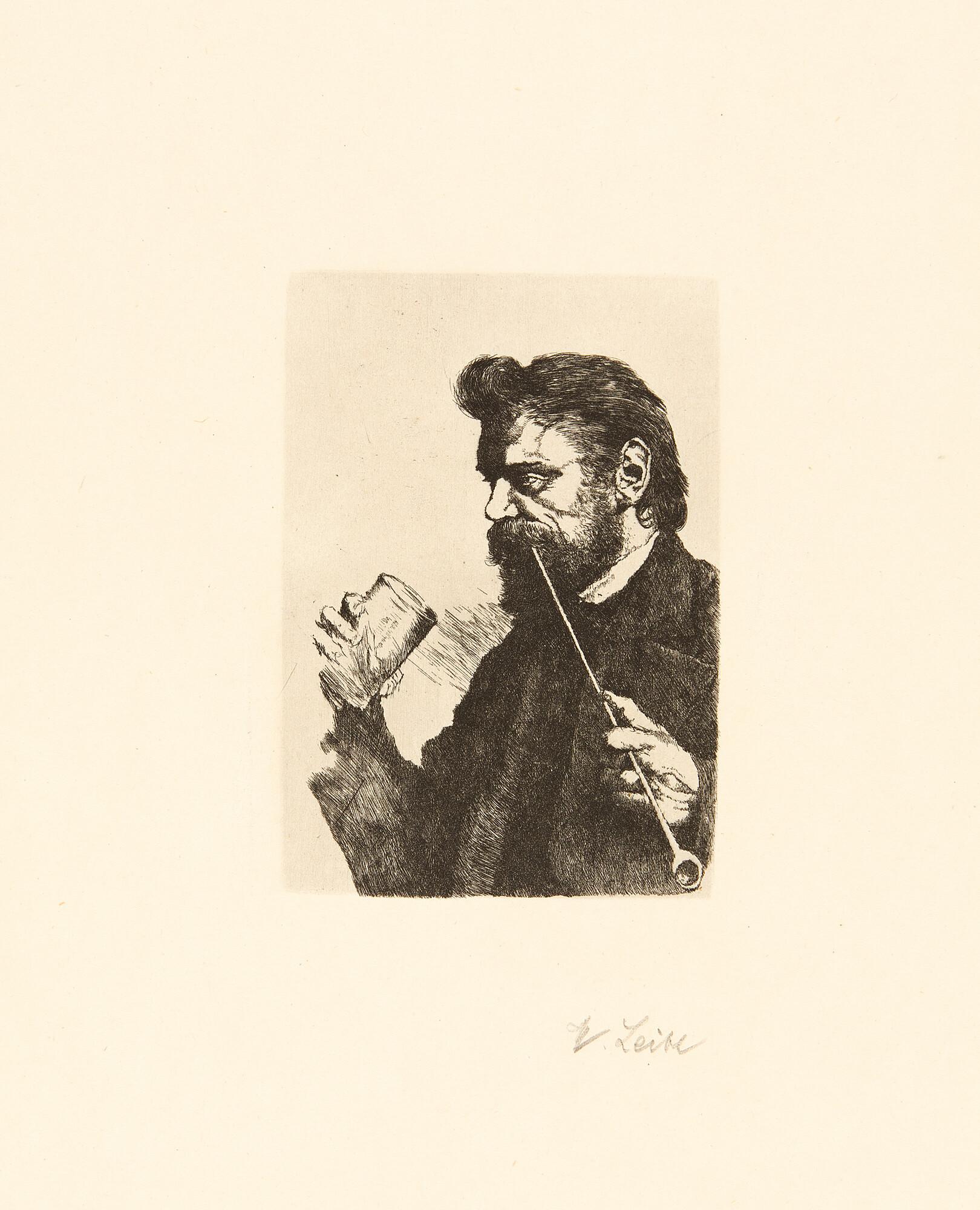 Wilhelm Leibl - Bildnis des Malers Sperl.