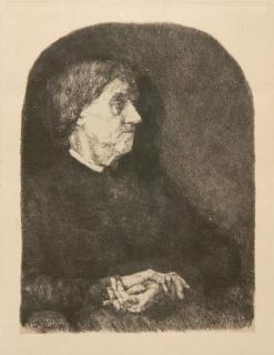 Wilhelm Leibl - Leibls Mutter.