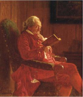 Wilhelm Löwith - A gentleman reading