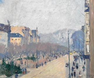 Wilhelm Lucas - »Alleestraße in Düsseldorf«