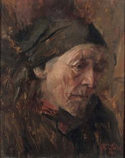 Wilhelm Maria Hubertus Leibl - Portrait of an old lady
