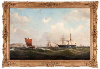 Wilhelm Melbye - Ships at sea
