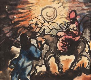 Wilhelm Morgner - Flucht nach Ägypten