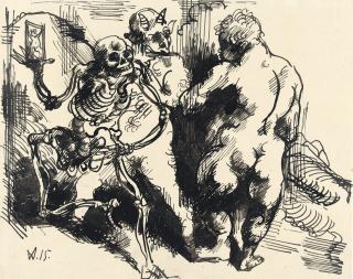 Wilhelm Morgner - Nine drawings