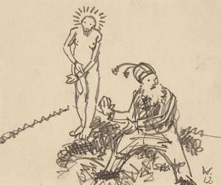 Wilhelm Morgner - ohne Titel (Ecce Homo)