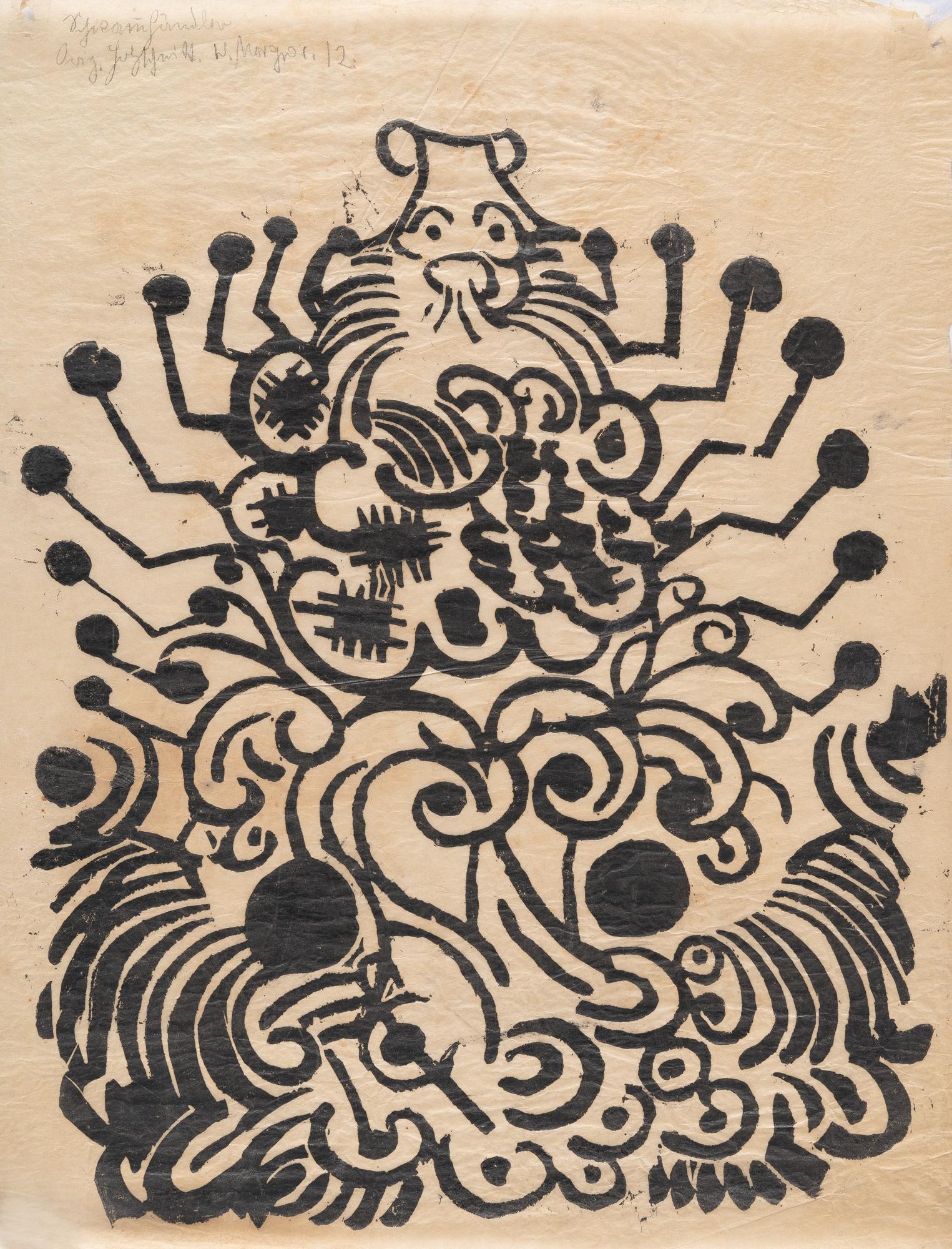 Wilhelm Morgner - „Schwammhändler“ (Rattenfallenhändler II)