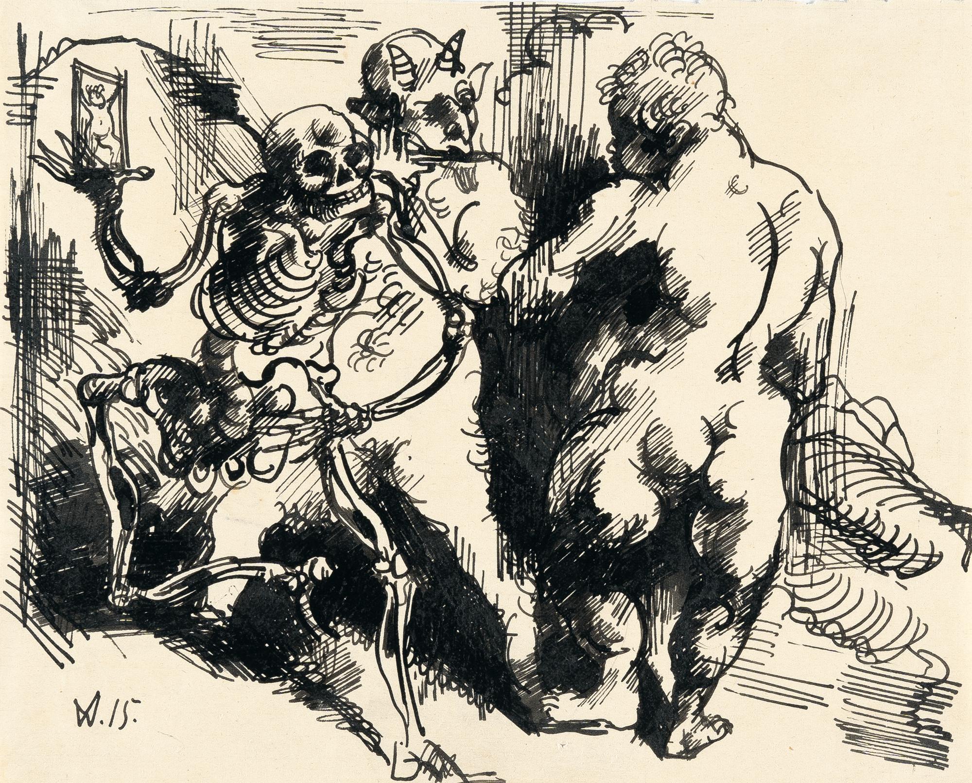 Wilhelm Morgner - Totentanz II (Tafel VII)