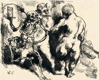 Wilhelm Morgner - Totentanz II (Tafel VII)