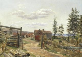 Wilhelm Nicolai Marstrand - Landscape At Dalarna