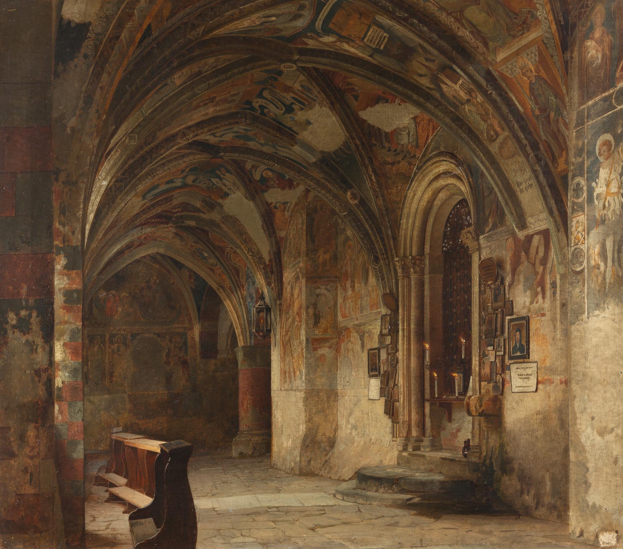 Wilhelm Riefstahl - Der Kreuzgang im Dom von Brixen