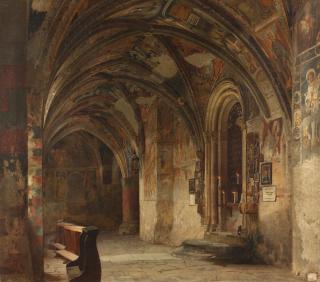 Wilhelm Riefstahl - Der Kreuzgang im Dom von Brixen